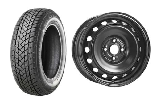 Roata completa Toyota Yaris janta otel ALCAR 7615 5x15 + anvelopa Iarna GT Radial WinterPro2 175/65R15 84T + Senzor presiune ALCAR Roti complete Toyota